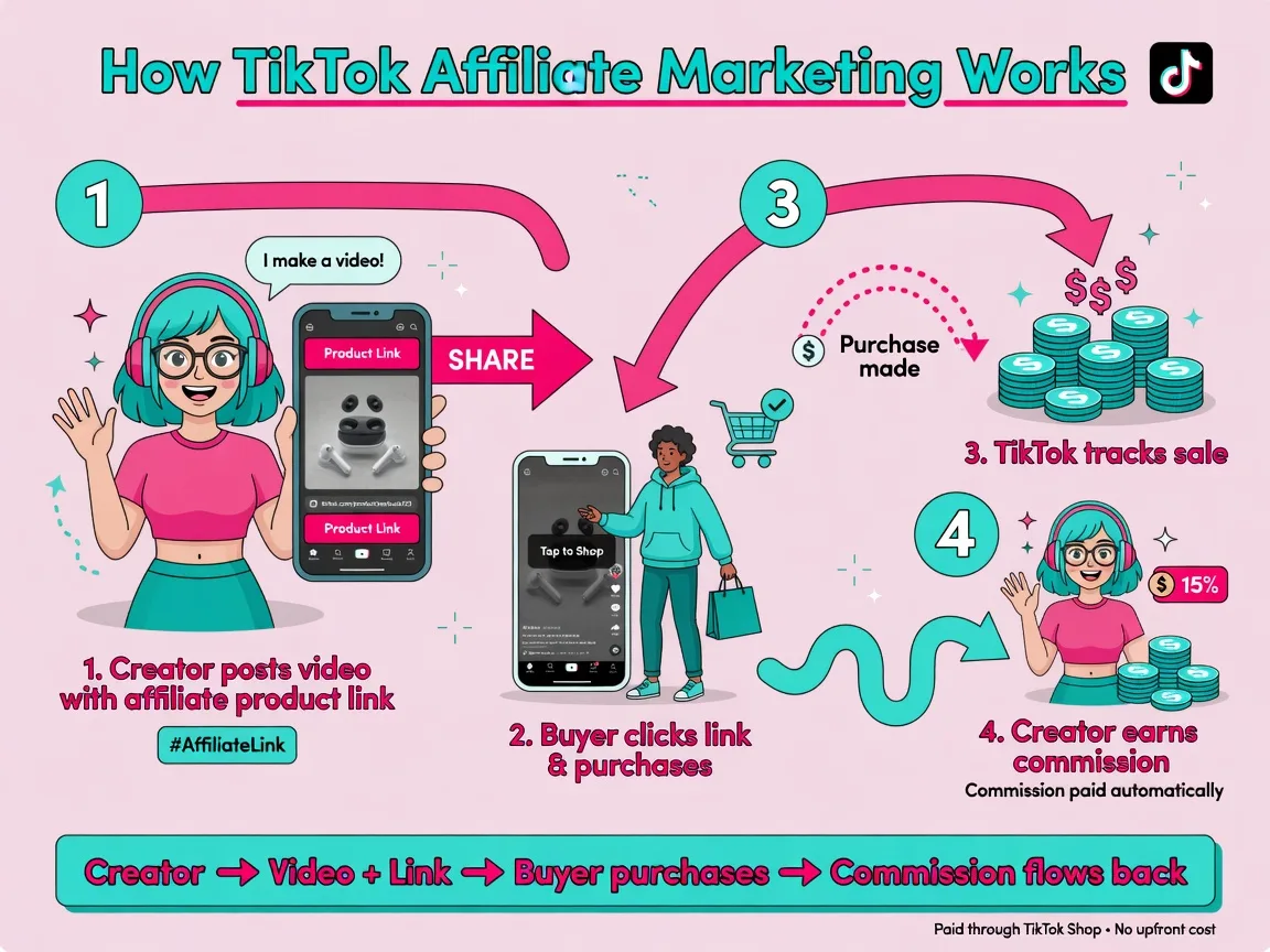 Affiliate TikTok là gì và cách kiếm tiền năm 2026?
