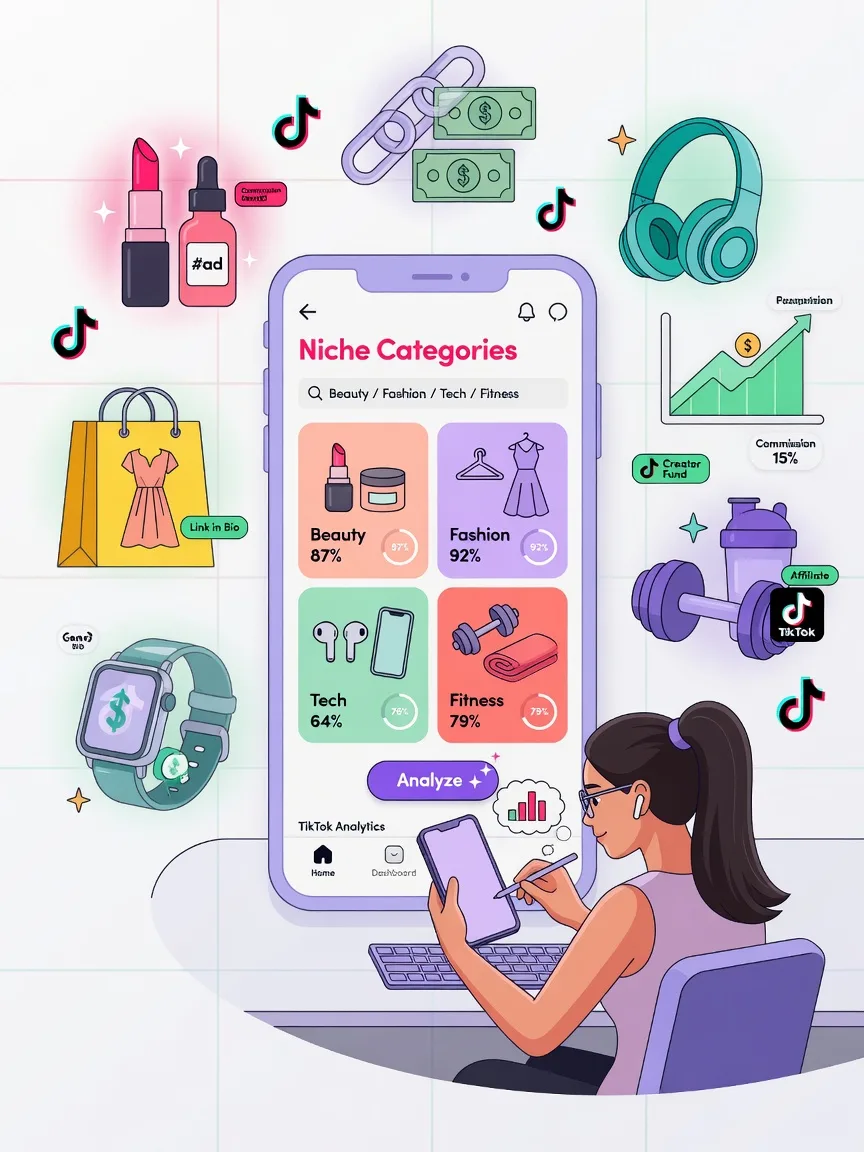 Cách Chọn Niche Affiliate TikTok Hiệu Quả Cho Người Mới 2026