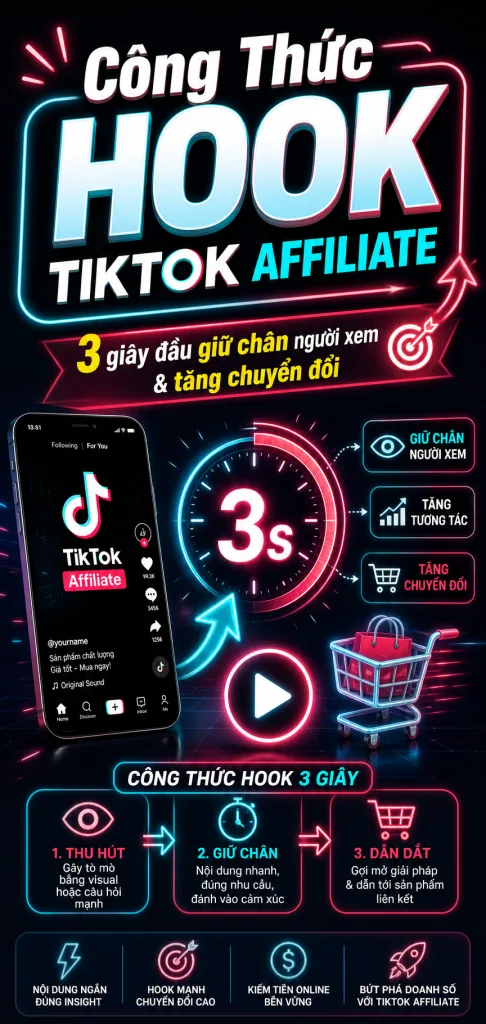 Cách dùng hook trong 3 giây đầu để tăng tỷ lệ xem tiếp và tránh bị lướt qua