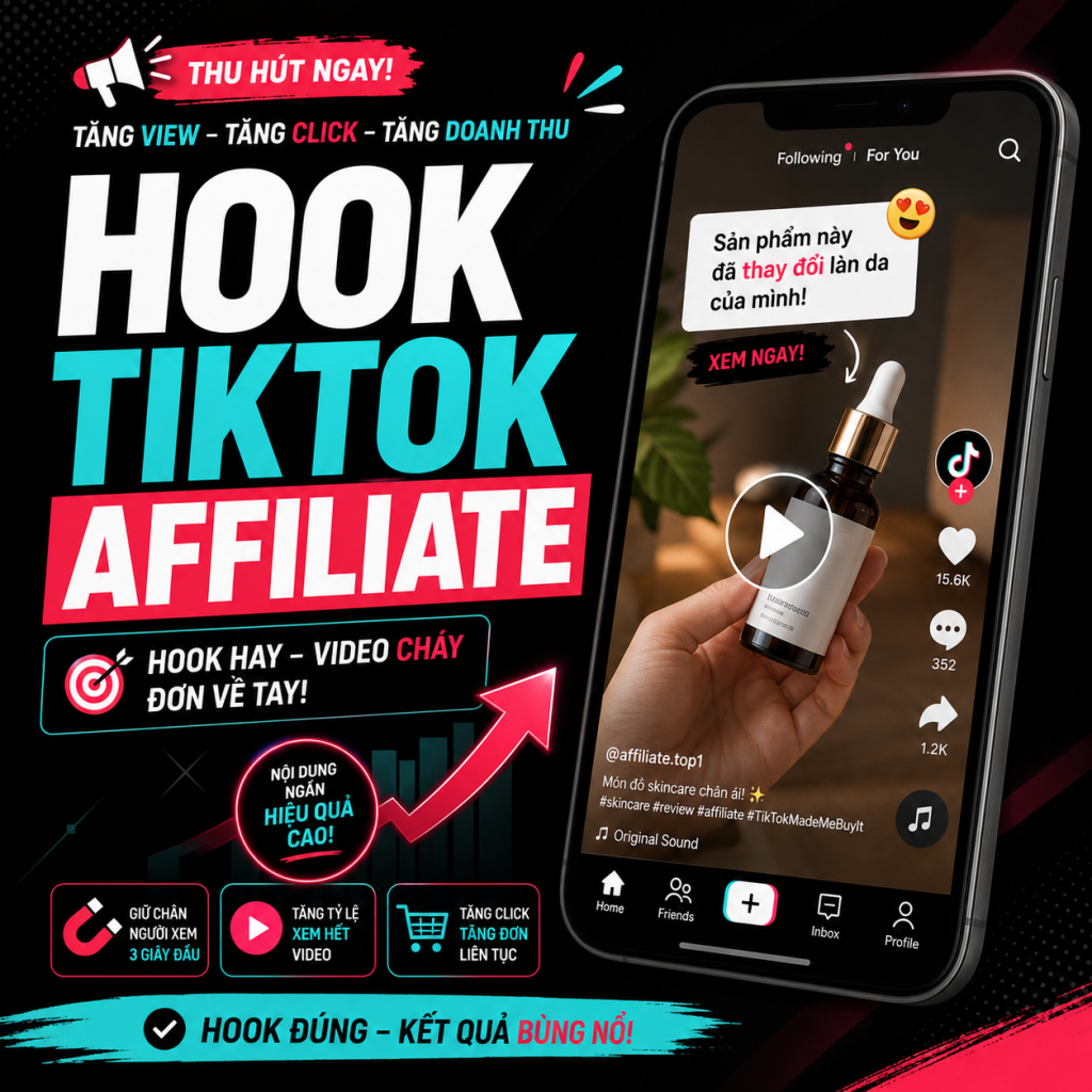 Câu hook TikTok là gì và vì sao quyết định khả năng giữ chân người xem?