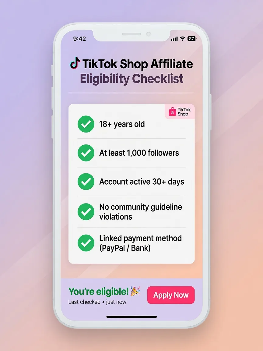 Điều kiện đăng ký TikTok Shop Affiliate mới nhất 2024