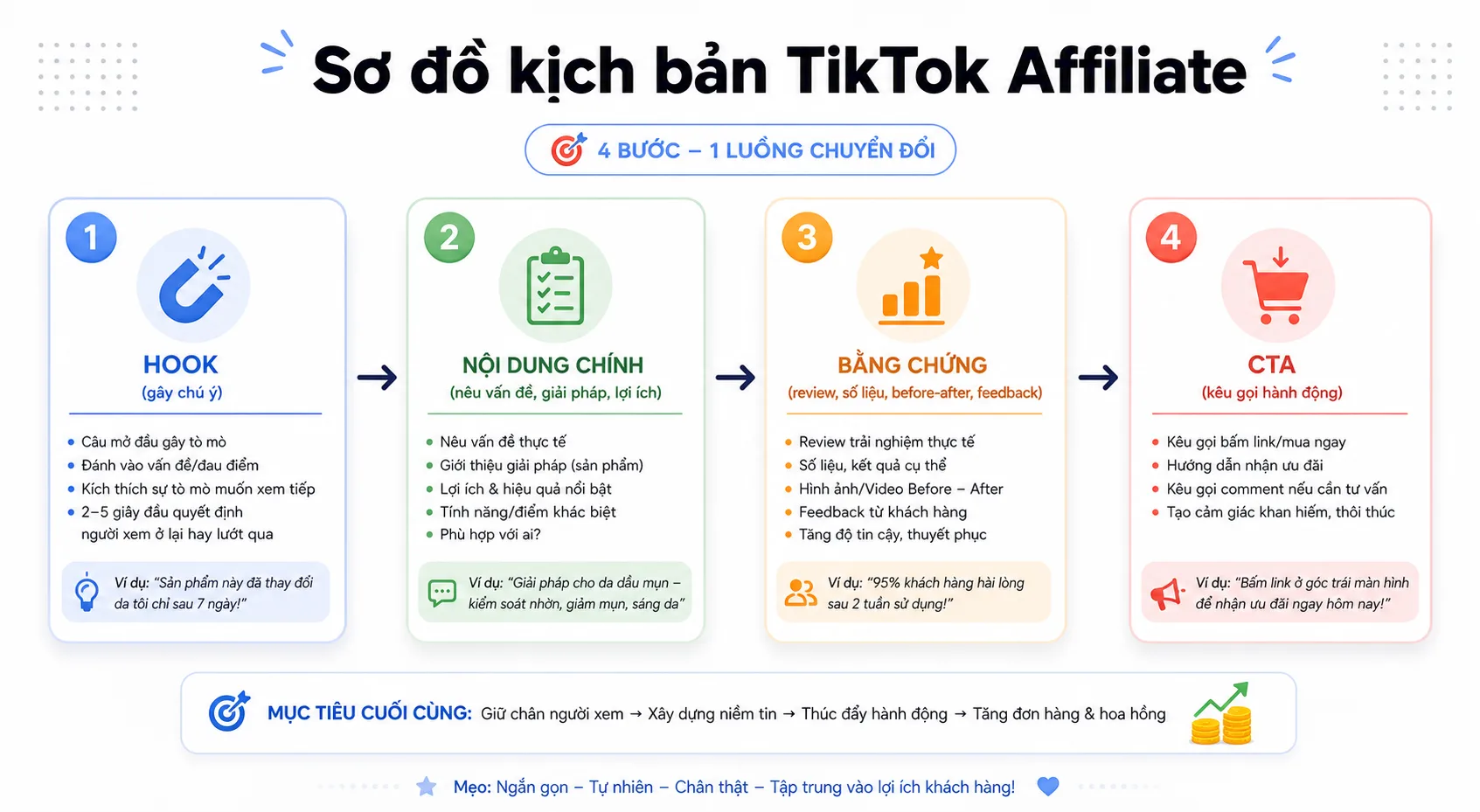 Prompt ChatGPT viết hook, kịch bản TikTok và CTA dễ kéo tương tác