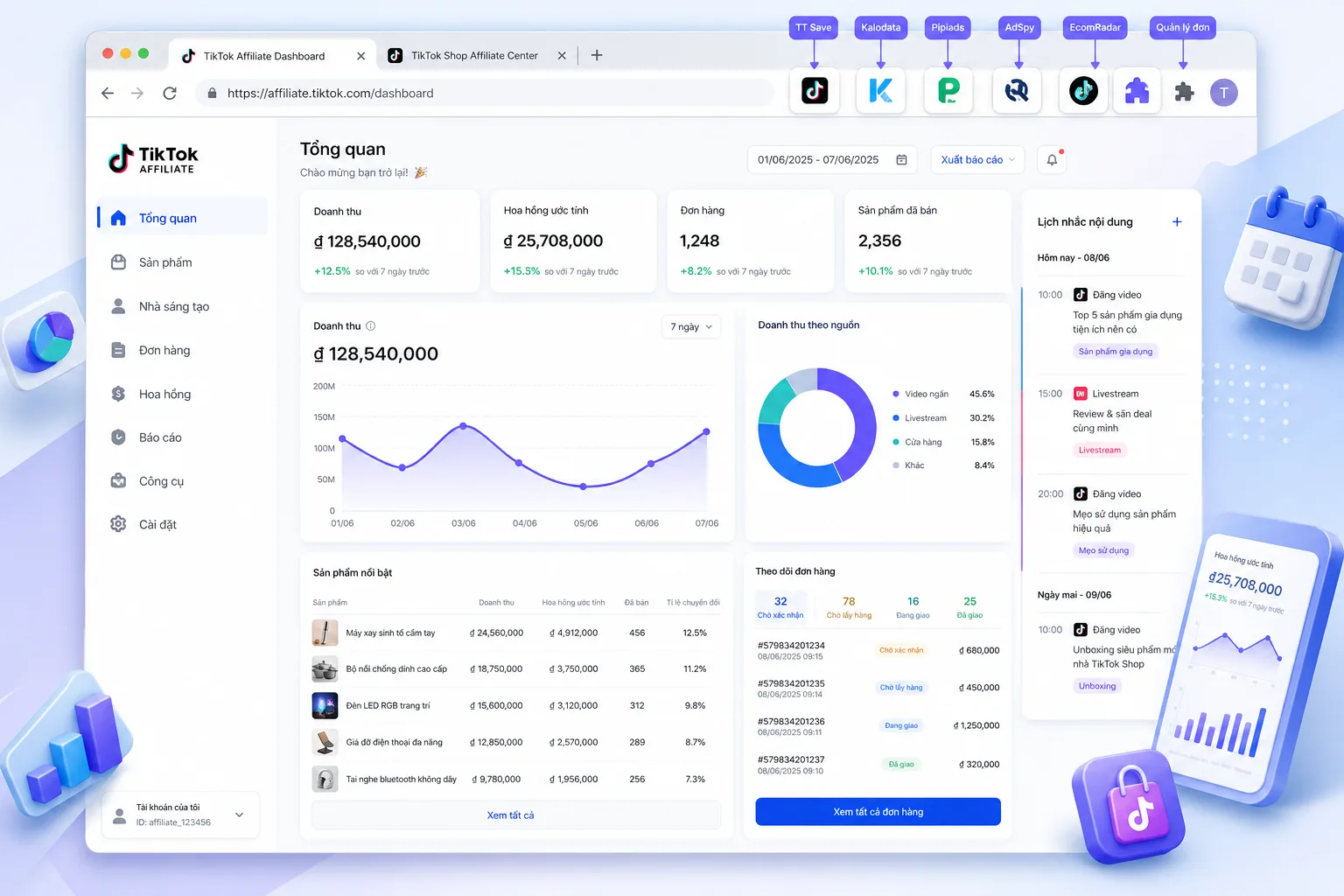 Tổng quan về extension Chrome hỗ trợ TikTok Affiliate