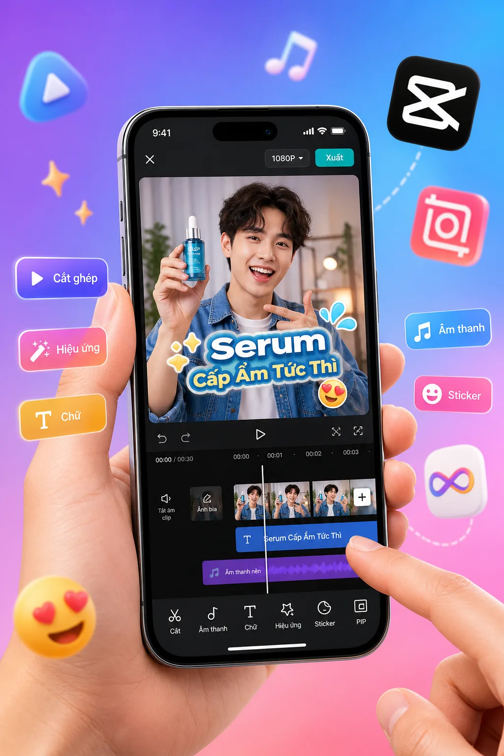 Top công cụ chỉnh sửa video TikTok affiliate miễn phí trên điện thoại: CapCut, InShot, Zoomerang