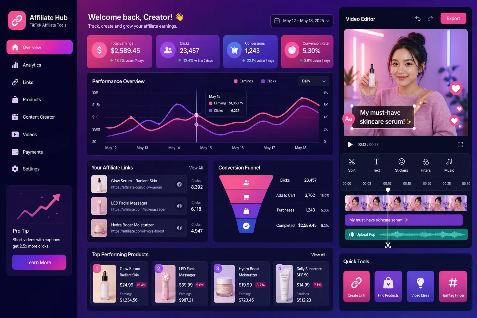 Top Tool Làm Affiliate TikTok Tốt 2026 (Đã Kiểm Chứng)