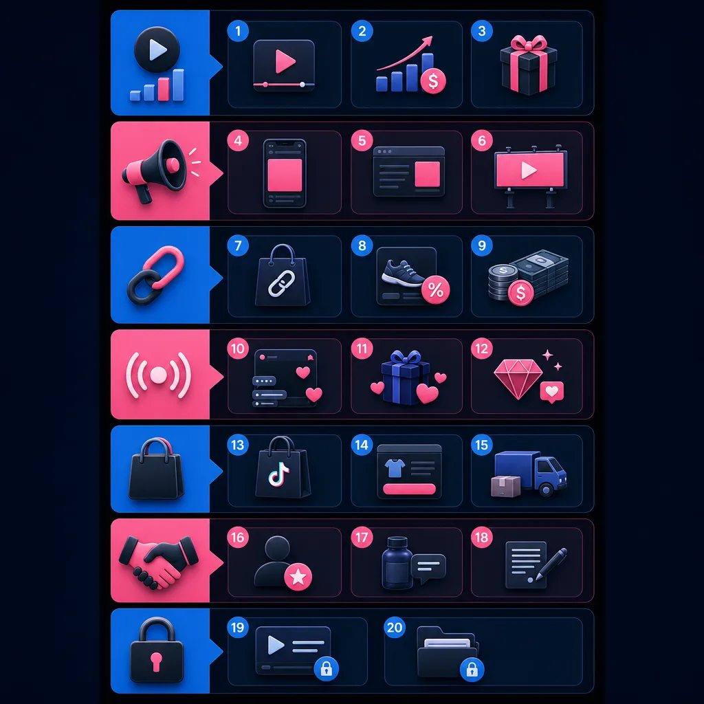20 cách kiếm tiền trực tiếp từ TikTok: View, quảng cáo, affiliate, livestream và TikTok Shop