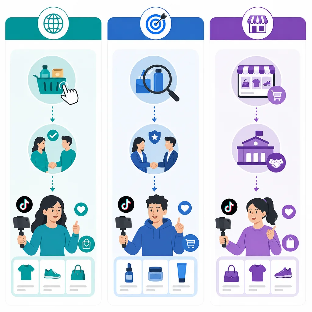 Các hình thức làm TikTok Affiliate: Open Plan, Targeted Plan và Shop Plan