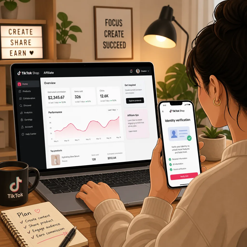 TikTok Affiliate Với Sim Ảo: Hướng Dẫn Xác Minh & Kiếm Hoa Hồng 2026