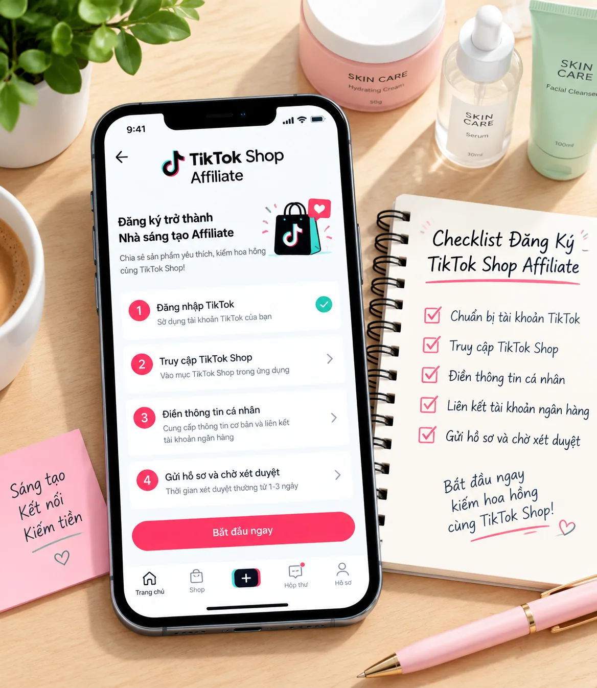 Điều kiện và các bước đăng ký Affiliate TikTok Shop
