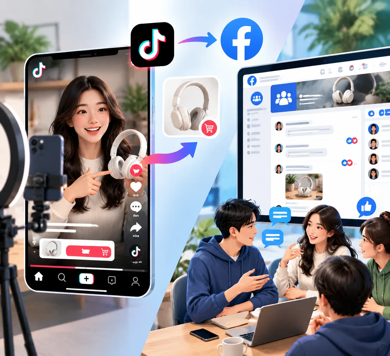 TikTok Affiliate kết hợp group Facebook là gì? Phù hợp với ai?