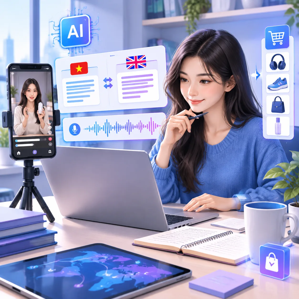 Tool dịch script TikTok affiliate: Top công cụ và quy trình dùng hiệu quả